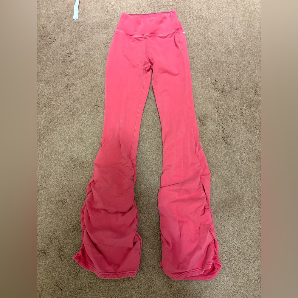 Urban outfitters pink flare leggings size small
